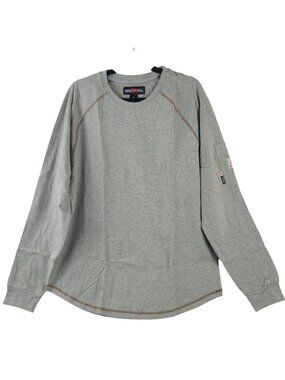 NEW Bocomal Men's Fire-Resistant Long-Sleeve Shirt Sz L Gray UL Certified
